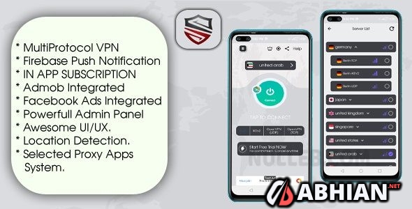 One VPN - With Admin Panel And Multi Protocol VPN App