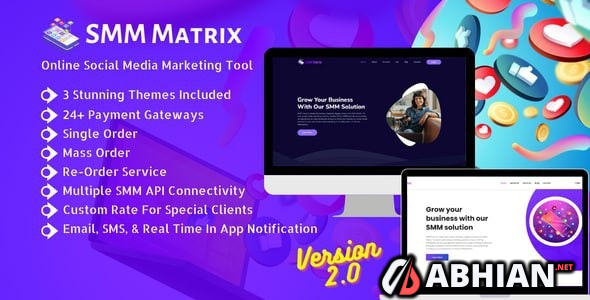 SMM Matrix - Social Media Marketing Tool | nulled