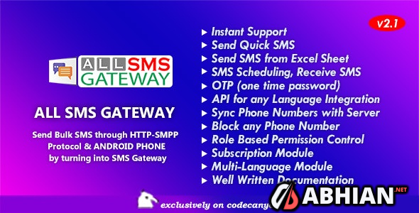All SMS Gateway - Send Bulk SMS through HTTP-SMPP Protocol & Android Phone by Turning into Gateway