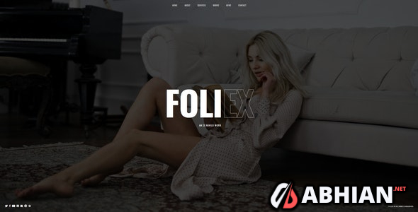 Foliex - One Page Portfolio WordPress Theme